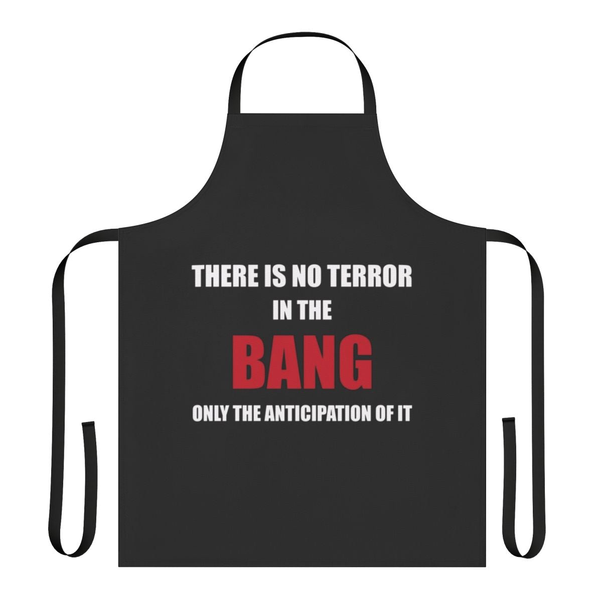 Apron featuring an iconic Alfred Hitchcock quote