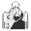 Apron featuring classic Alfred Hitchcock films and horror movie imagery