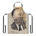 Apron featuring a portrait design of famous movie director Alfred Hitchcock
