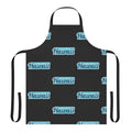 Aloha Hawaii-inspired apron in blue and white tropical pattern