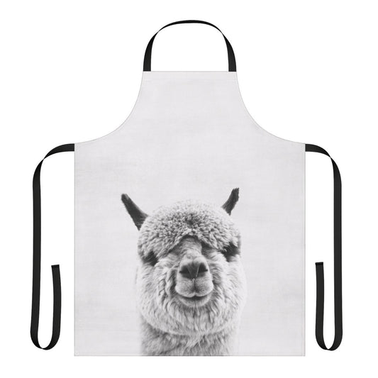 Minimalist alpaca apron for modern nursery and kids room