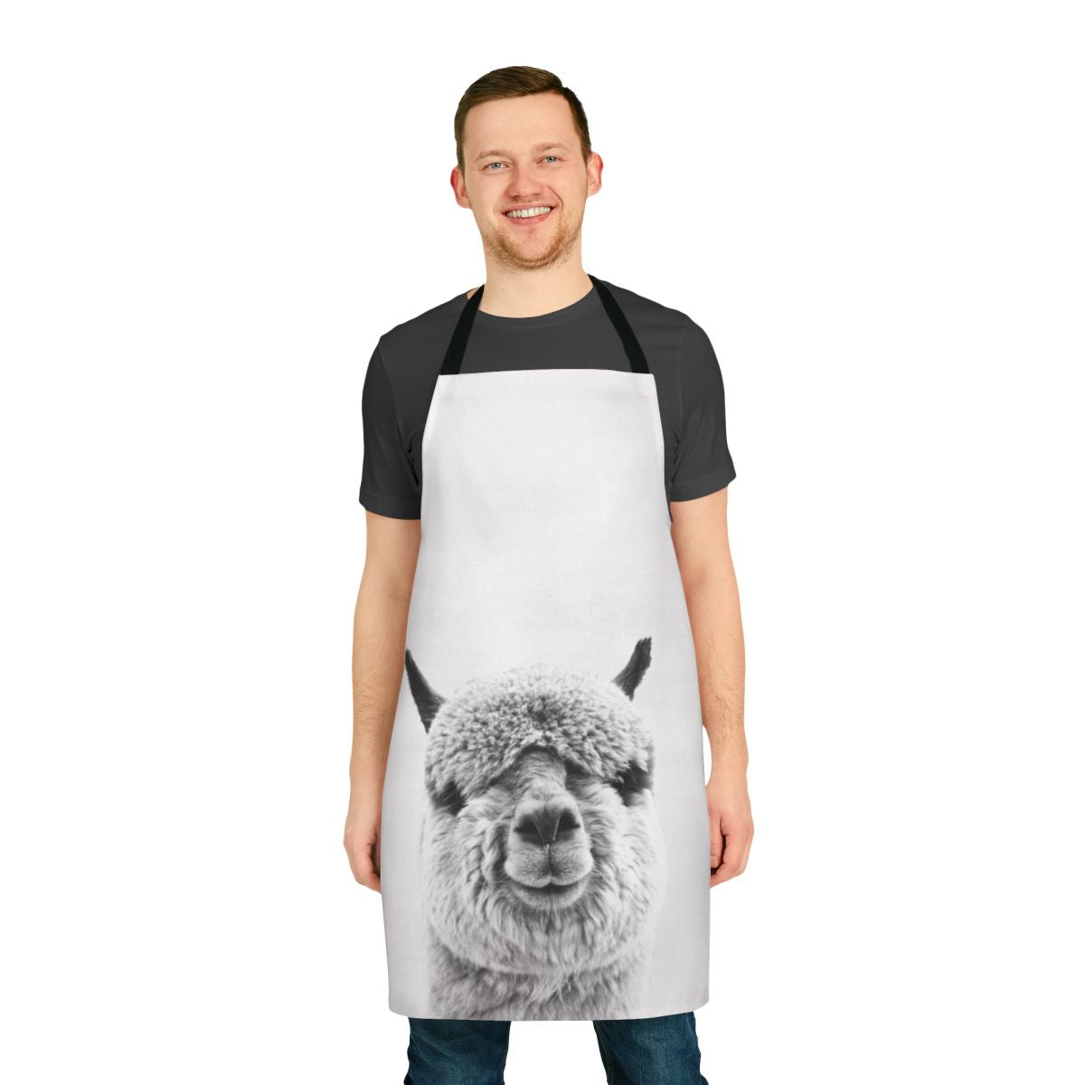 Minimalist alpaca apron for modern nursery and kids room