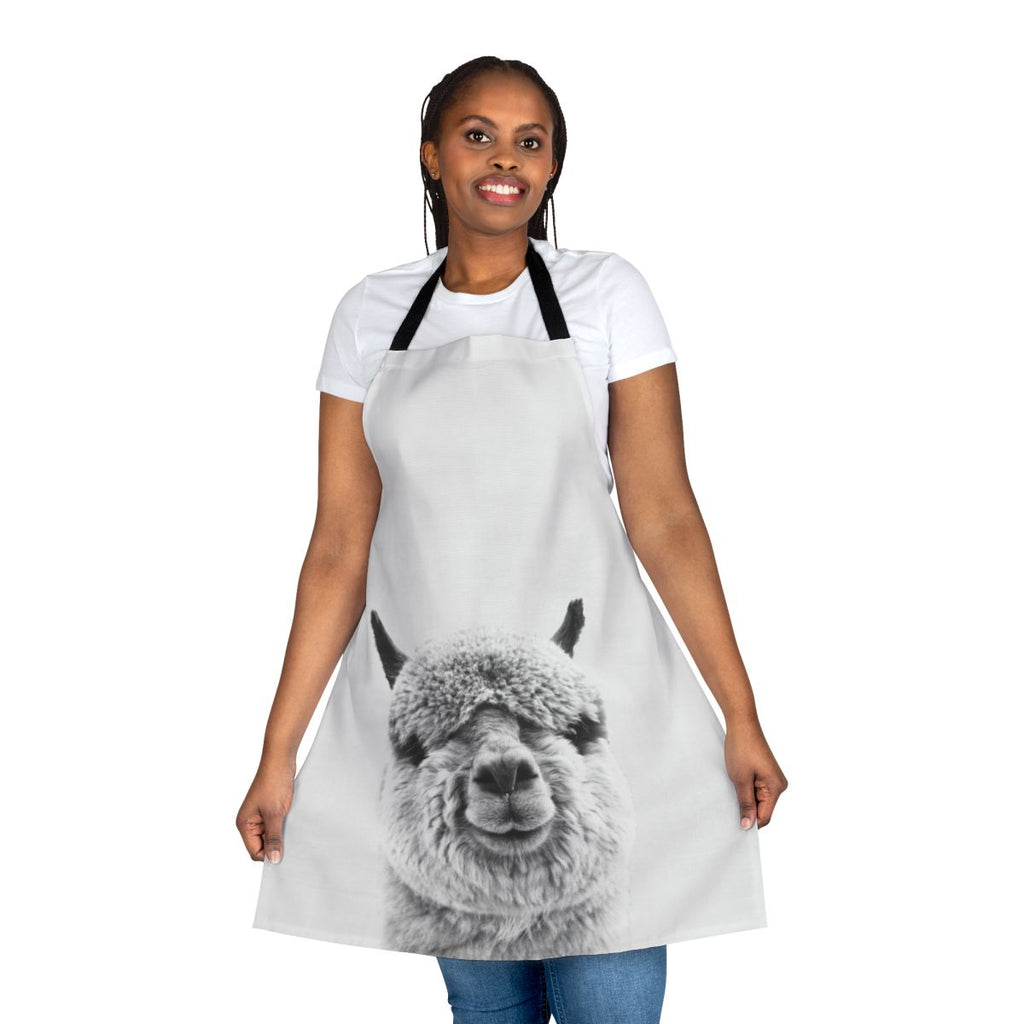 Minimalist alpaca apron for modern nursery and kids room
