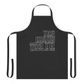 Stylish apron featuring an original design inspired by the alternative rock band The Mars Volta