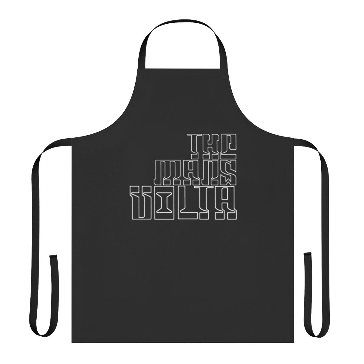Stylish apron featuring an original design inspired by the alternative rock band The Mars Volta