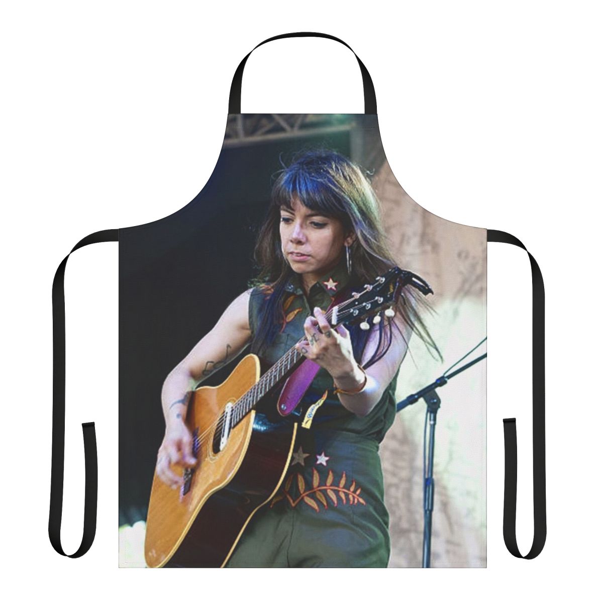 Alynda Segarra-inspired apron with a vintage, retro design for musicians and music lovers
