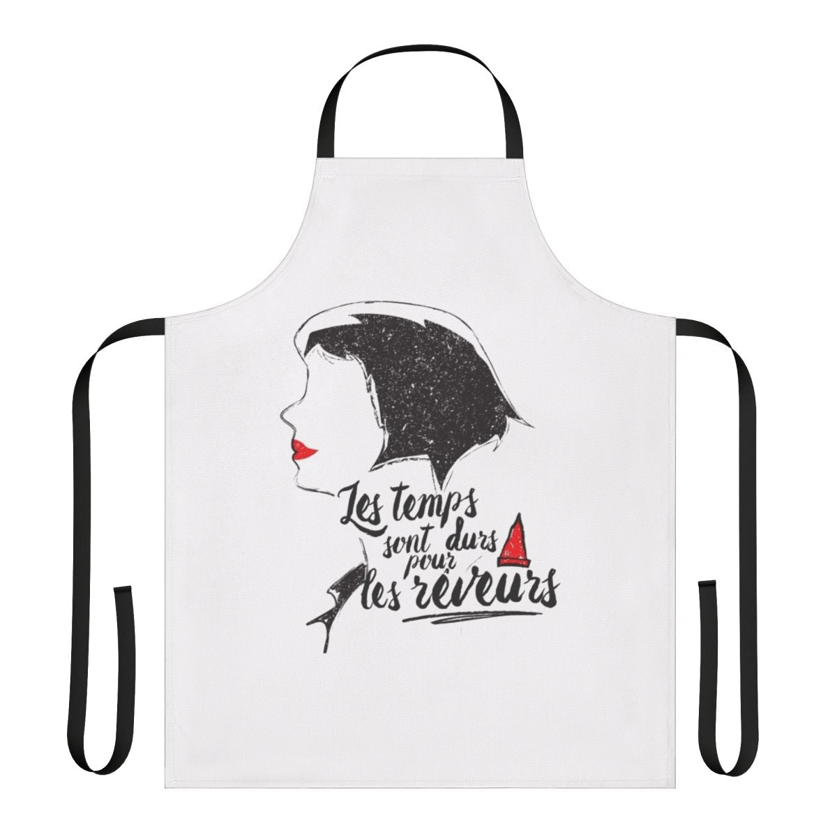 Amelie-inspired apron with whimsical design