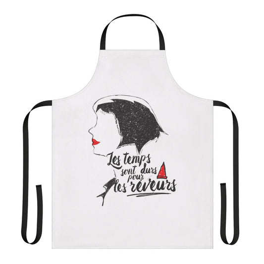Amelie-inspired apron with whimsical design