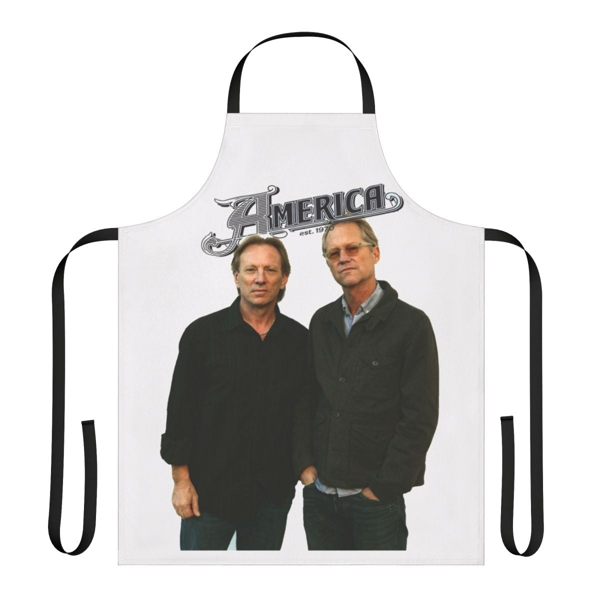 America Band Tour Dates Apron with the band's logo and concert dates