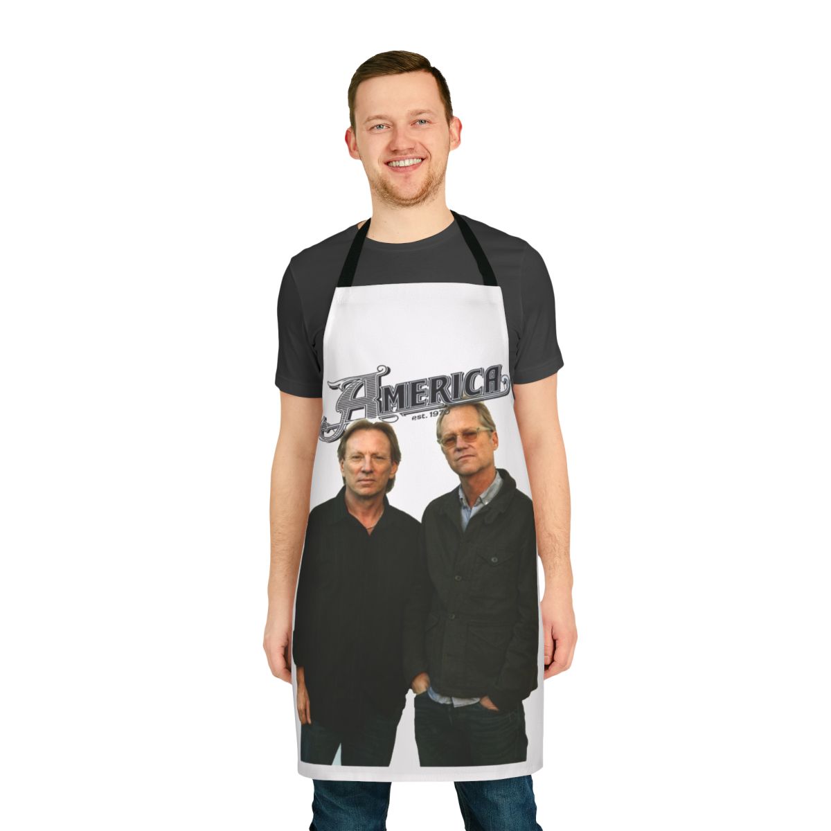 America Band Tour Dates Apron with the band's logo and concert dates