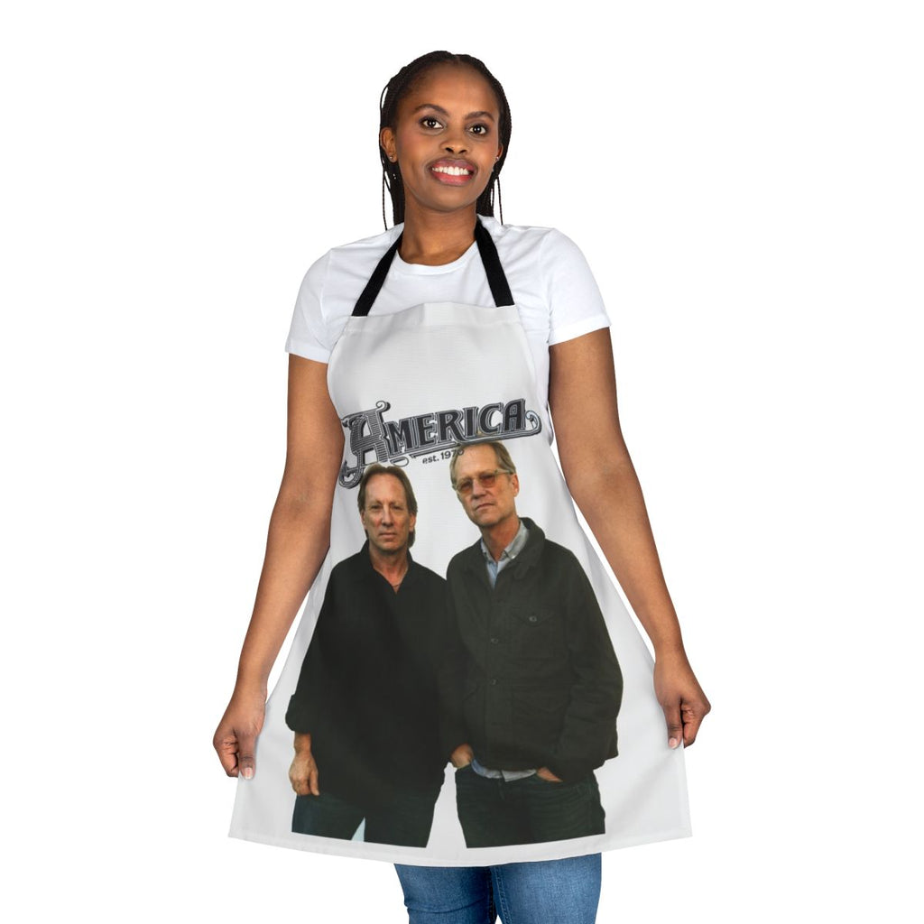 America Band Tour Dates Apron with the band's logo and concert dates
