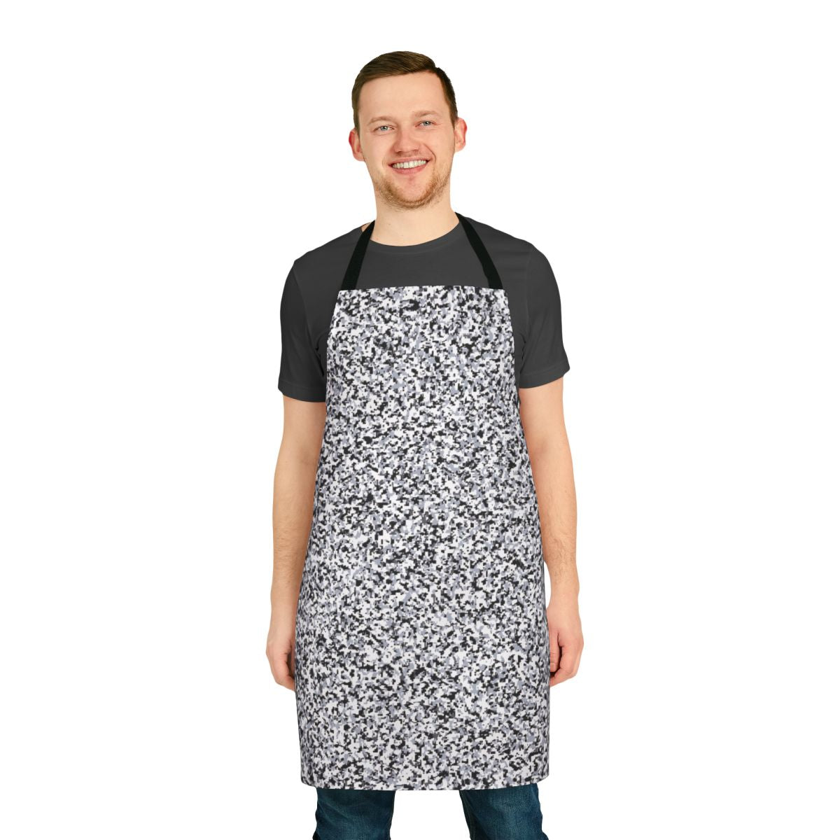 Analog TV Static Snow Apron with Hackswag Logo