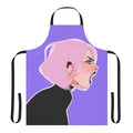 A vibrant and colorful apron with a manga-inspired design, perfect for cooking and everyday use.