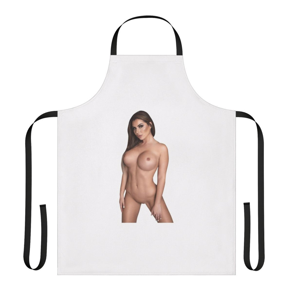 Closeup image of the Nina Milano Apron, a stylish and protective kitchen accessory