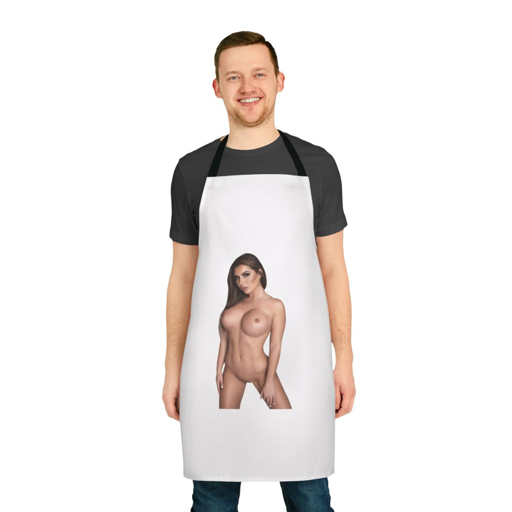 Closeup image of the Nina Milano Apron, a stylish and protective kitchen accessory