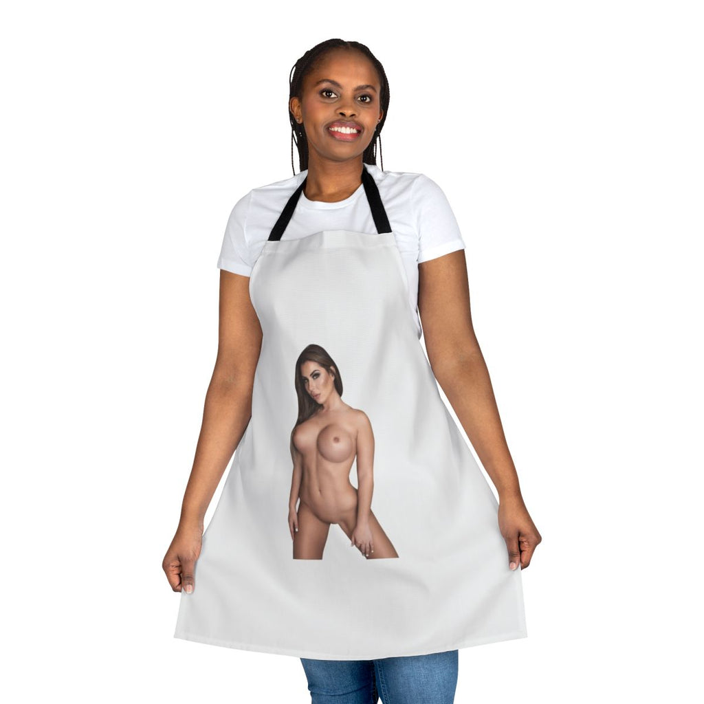 Closeup image of the Nina Milano Apron, a stylish and protective kitchen accessory