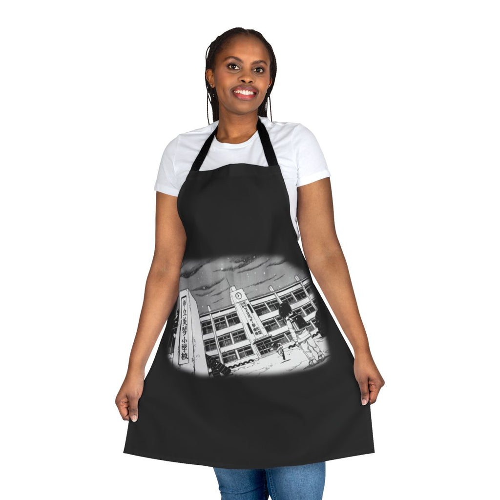 Erased Anime Inspired Apron with Boku Dake ga Inai Machi Graphic