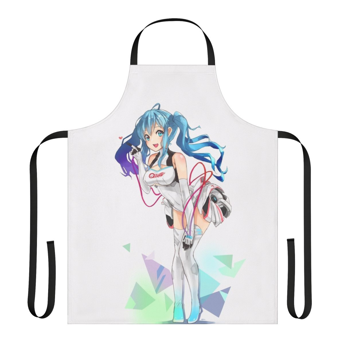 Anime-themed apron featuring the iconic character Hatsune Miku