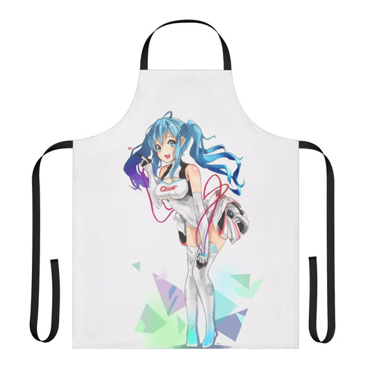 Anime-themed apron featuring the iconic character Hatsune Miku