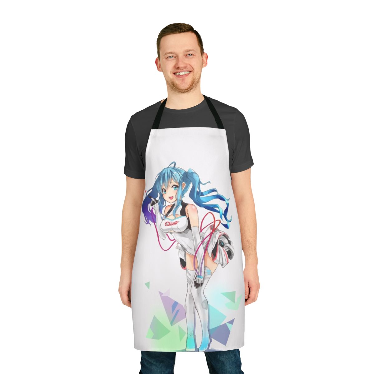 Anime-themed apron featuring the iconic character Hatsune Miku
