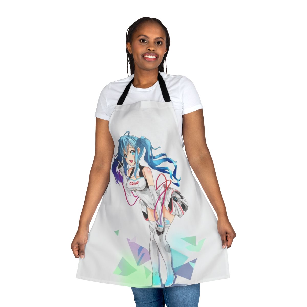 Anime-themed apron featuring the iconic character Hatsune Miku