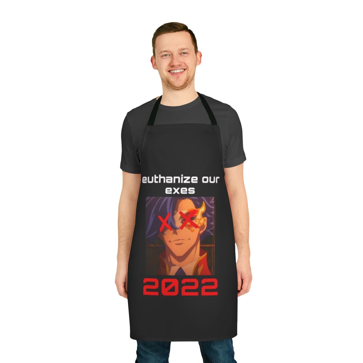 Anime-inspired apron featuring the Sk8 the Infinity logo and design