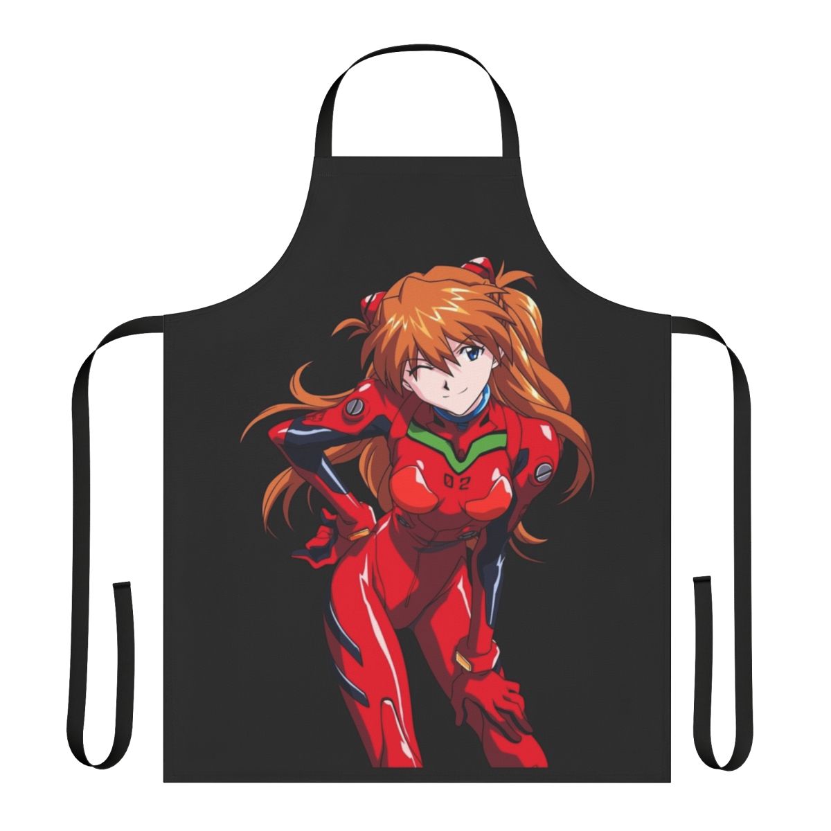 Anime-inspired Evangelion-themed apron for cooking and baking