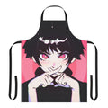 Anime-inspired apron with cute pink design