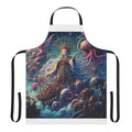 Vibrant anime-inspired apron with a beautiful anime girl design