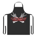 Stylish black apron featuring the logo and imagery of the Japanese heavy metal band Maximum The Hormone