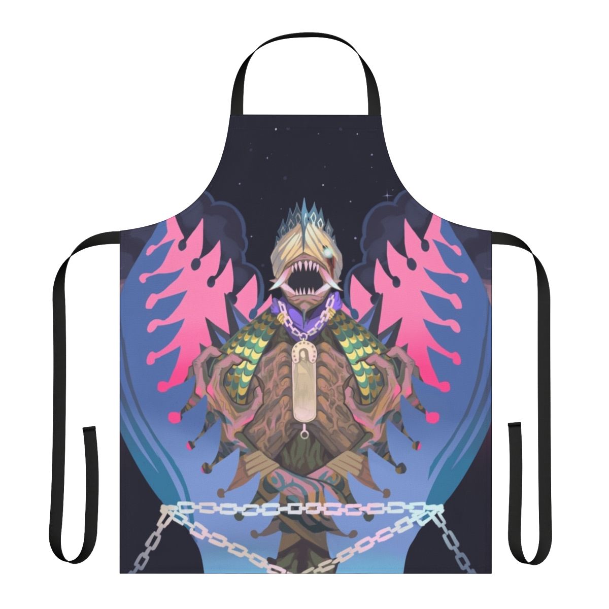Anime-inspired apron with vibrant design