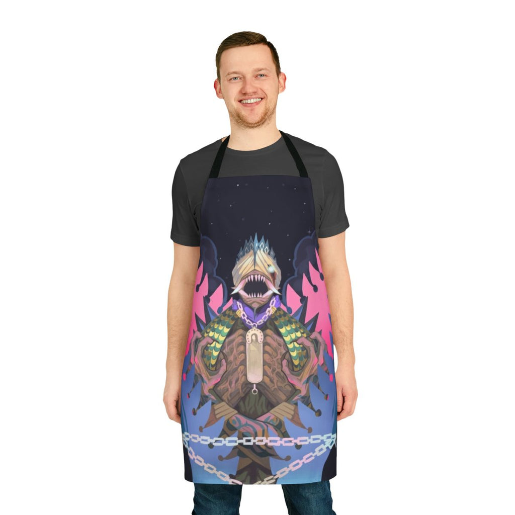 Anime-inspired apron with vibrant design
