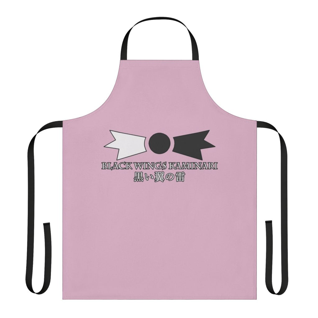 Anime-inspired black wings apron for cooking and cosplay