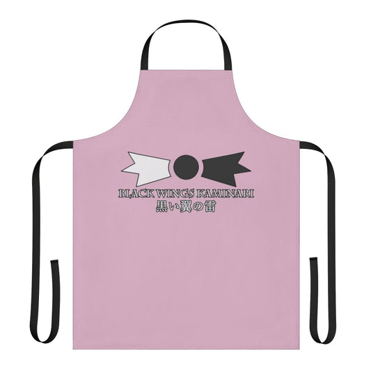 Anime-inspired black wings apron for cooking and cosplay