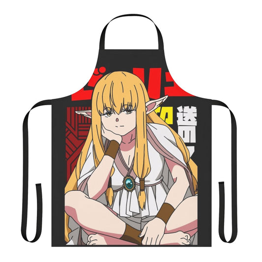 Anime-inspired elf fantasy-themed apron with elegant design for the kitchen