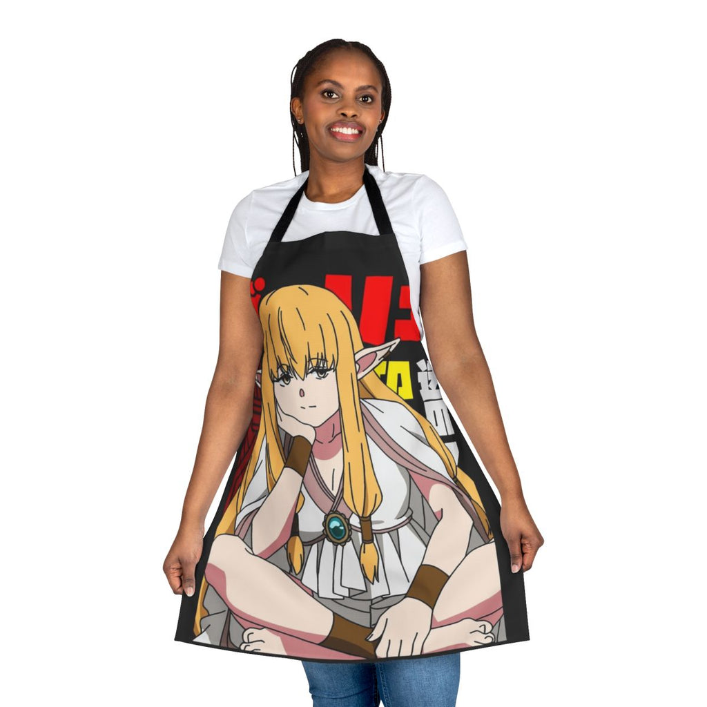 Anime-inspired elf fantasy-themed apron with elegant design for the kitchen