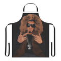 Colorful, vibrant apron design inspired by reggaeton artist Anuel AA