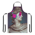 Apron featuring a lightning bolt design inspired by the Greek god Apollo and musician David Bowie