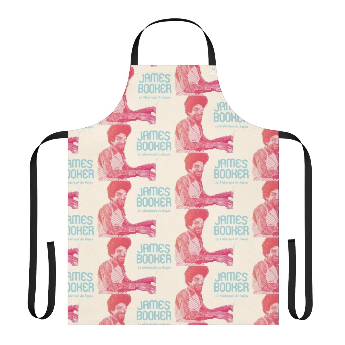 Apron featuring portrait of jazz pianist James Booker