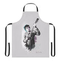 Apron with hand-drawn impressionist portrait of Pete Doherty, the British singer-songwriter and musician from the bands The Libertines and Babyshambles.