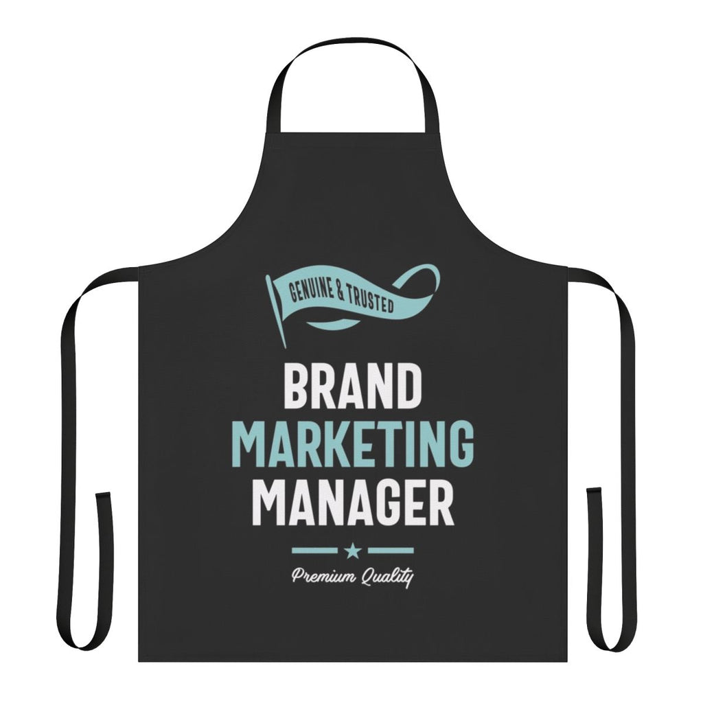 A high-quality apron perfect for brand marketing managers, featuring the focus keyword "brand marketing manager".