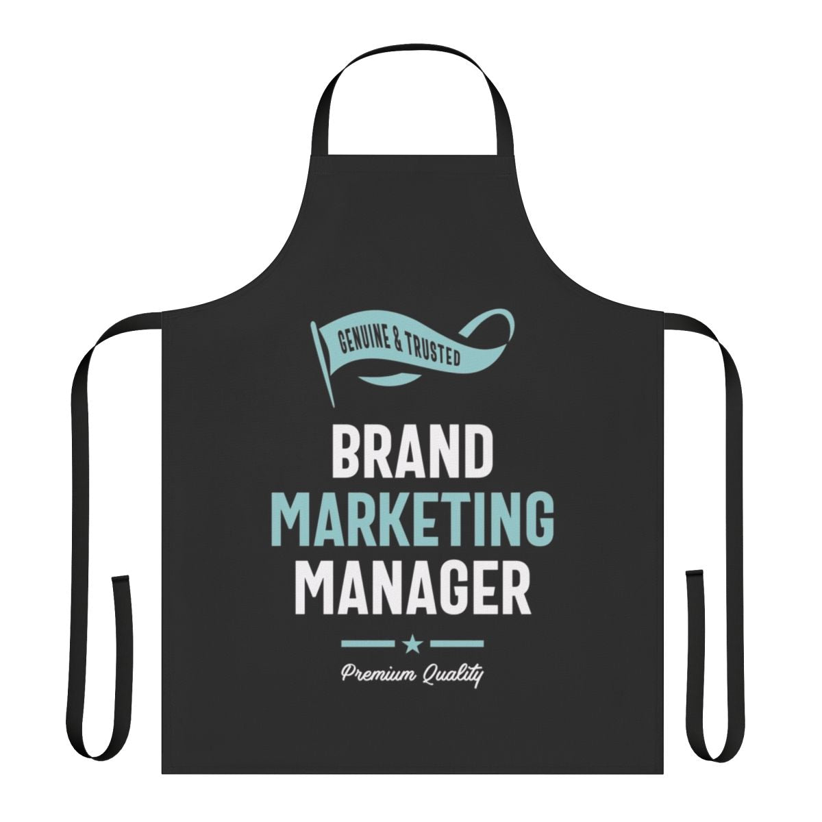 A high-quality apron perfect for brand marketing managers, featuring the focus keyword "brand marketing manager".