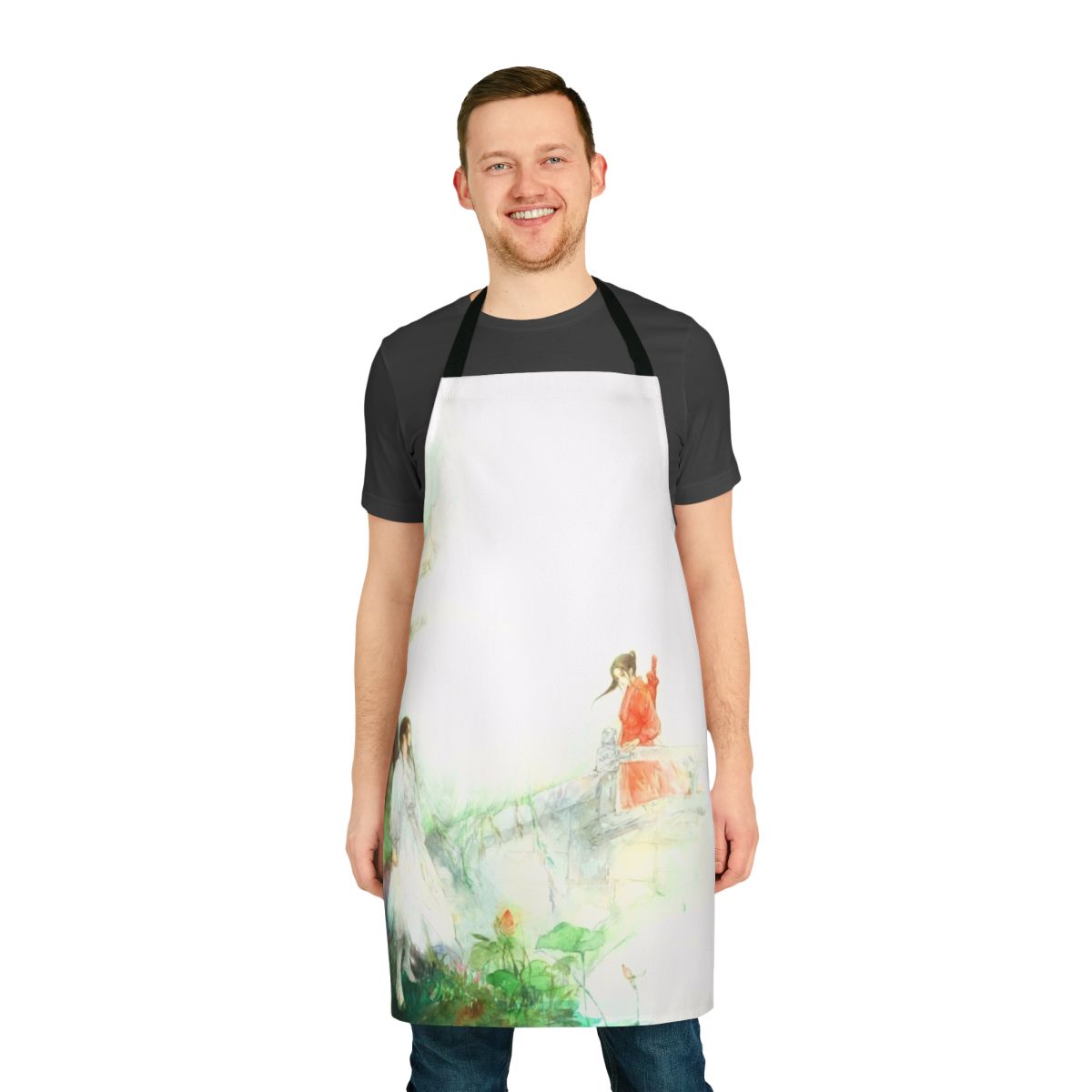 Apron featuring characters and scenes from the popular Chinese drama "Love O2O"