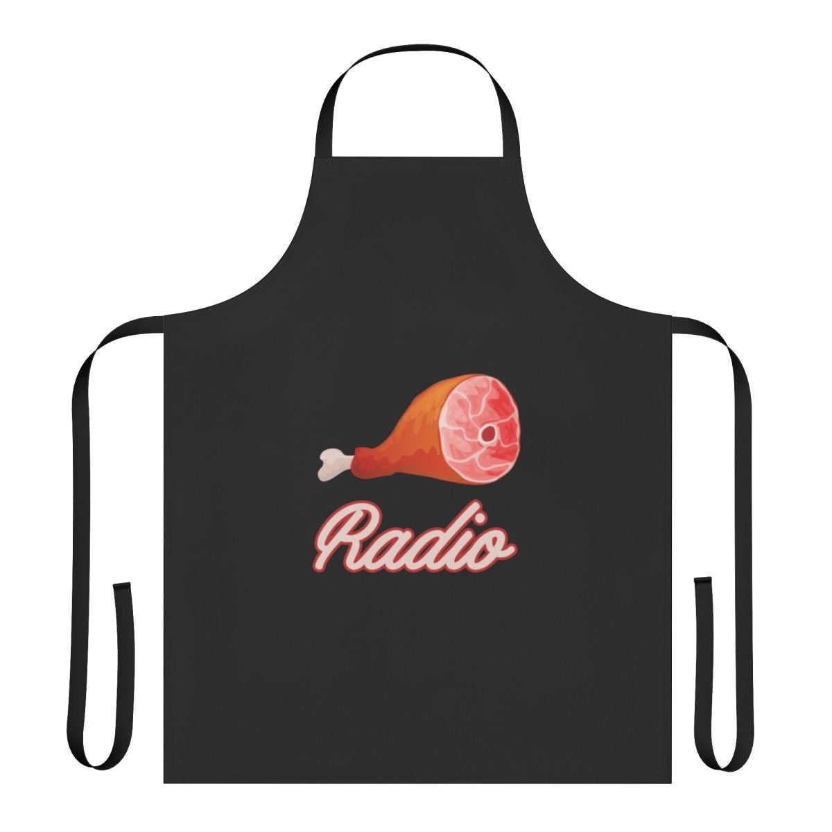 Apron for ham radio enthusiasts featuring a radio antenna and communication technology design