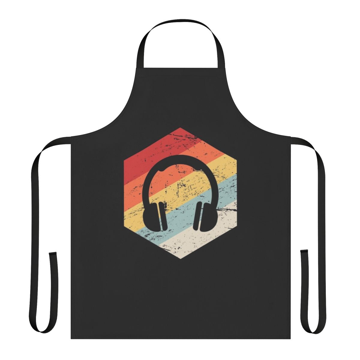 Apron with music production-themed design for music creators and audio professionals