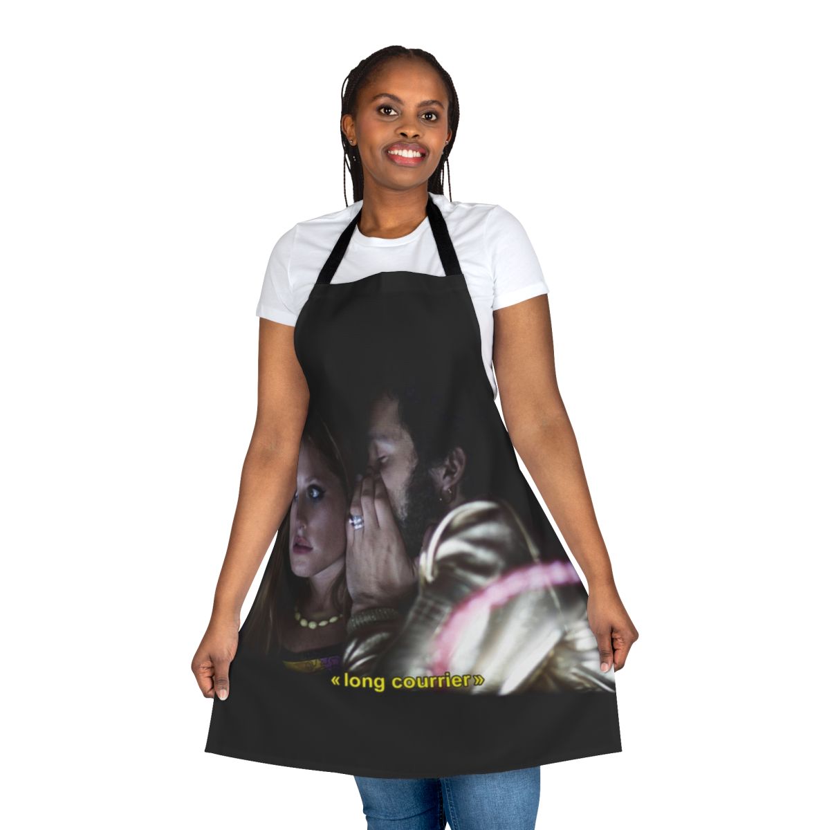Apron featuring the album cover art of BB Brunes' Long Courrier album