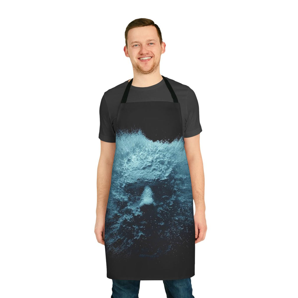 Apron with electronic music theme featuring image of Eric Prydz's HOLO show