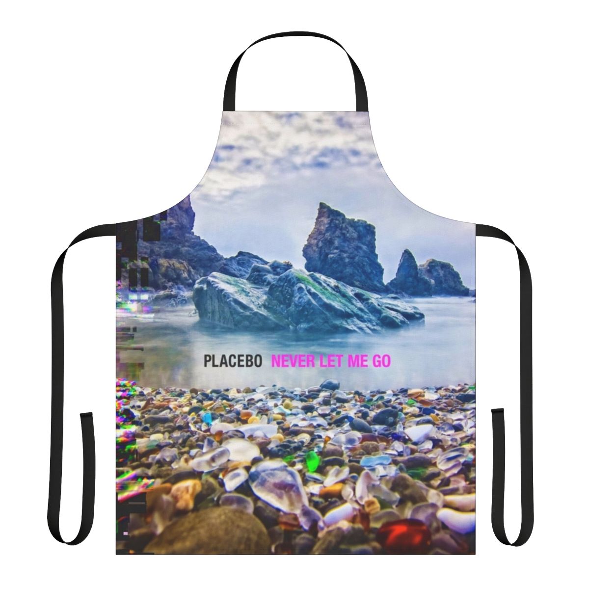 Apron featuring a landscape design inspired by the music of "Never Let Me Go"