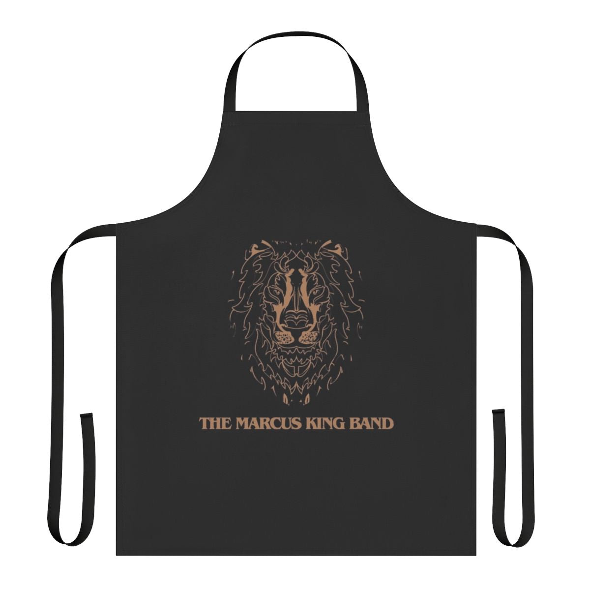 Stylish black apron featuring a design inspired by the music of The Marcus King Band