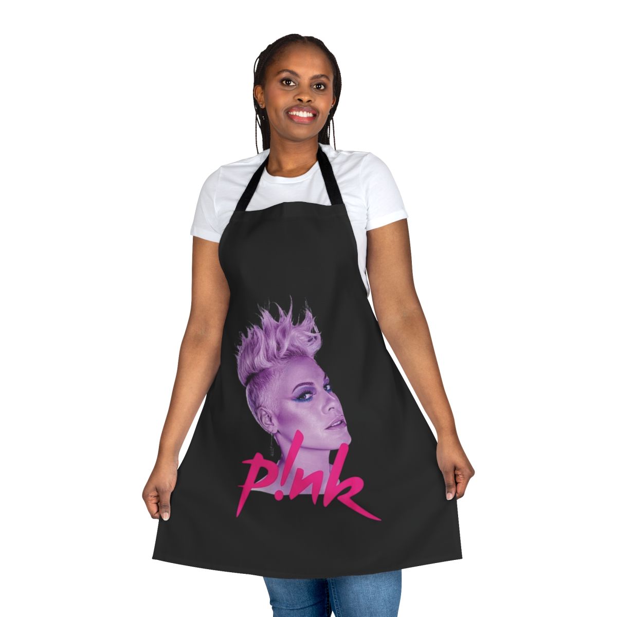 Apron with vibrant pink design inspired by singer's 2023 summer tour
